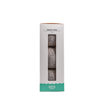 Oatmeal + Honey Wool Dryer Balls (Set of 3)